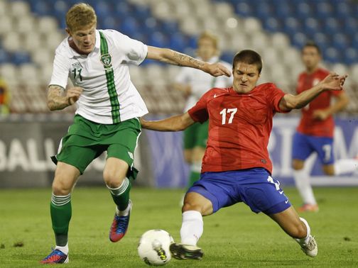 James McClean in action for Republic of Ireland