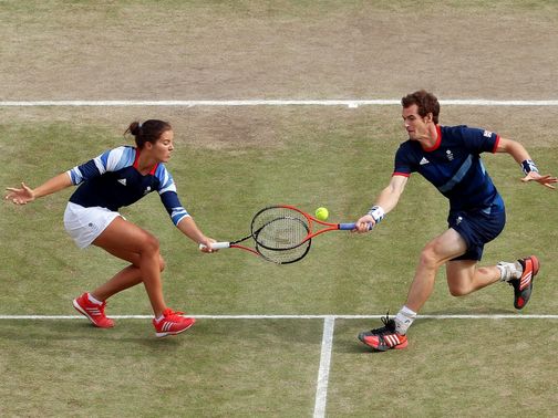 Robson (L) and Murray (R) had to settle for silver