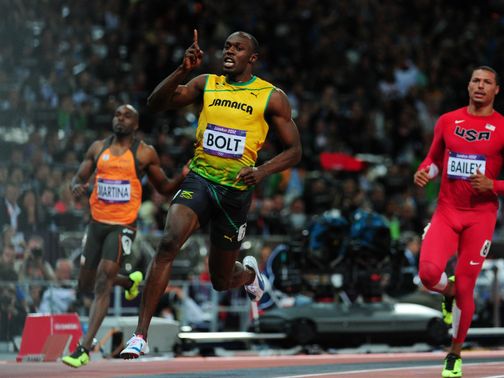 Usain Bolt: claimed 100m gold with second fastest time in history