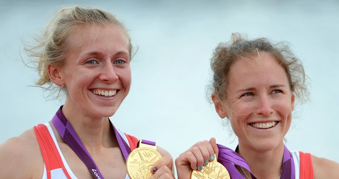 Kat Copeland (left): Won the Olympic gold with Sophie Hosking this summer