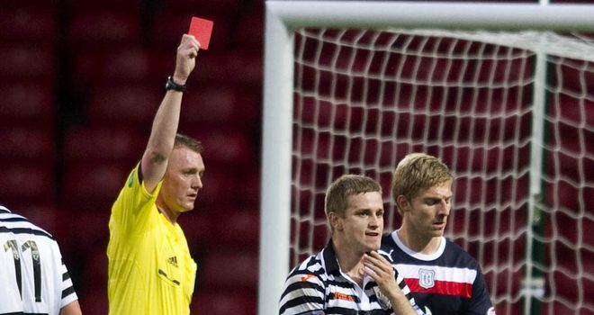 McGregor: Gets his marching orders at Hampden Park