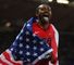 Merritt: Celebrates winning the gold medal