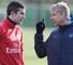 Robin van Persie & Arsene Wenger: Set to part ways as the former heads for Manchester United