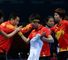China's women celebrate victory over South Korea
