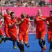 Ashley Jackson scored a late equaliser as Great Britain's men's hockey team drew 2-2 with South Africa.