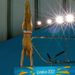 Tom prepares to dive from the handstand position, and shows no signs of the nerves that affected him in Friday's preliminaries