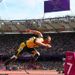 Double amputee Oscar Pistorious of South Africa makes history as he competes in the 400m heats