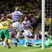 Simeon Jackson gave Norwich the lead against QPR at Carrow Road