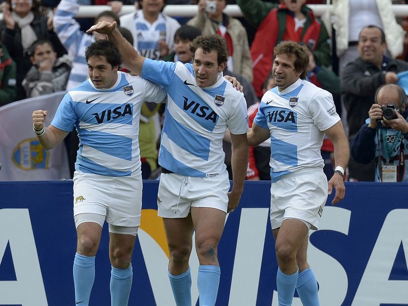 Fernandez celebrates his first-half try.