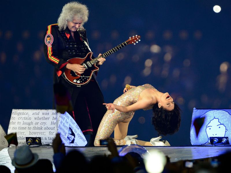 A performance by Devon boys Muse is quickly followed by a collaboration between Queen and Jessie J