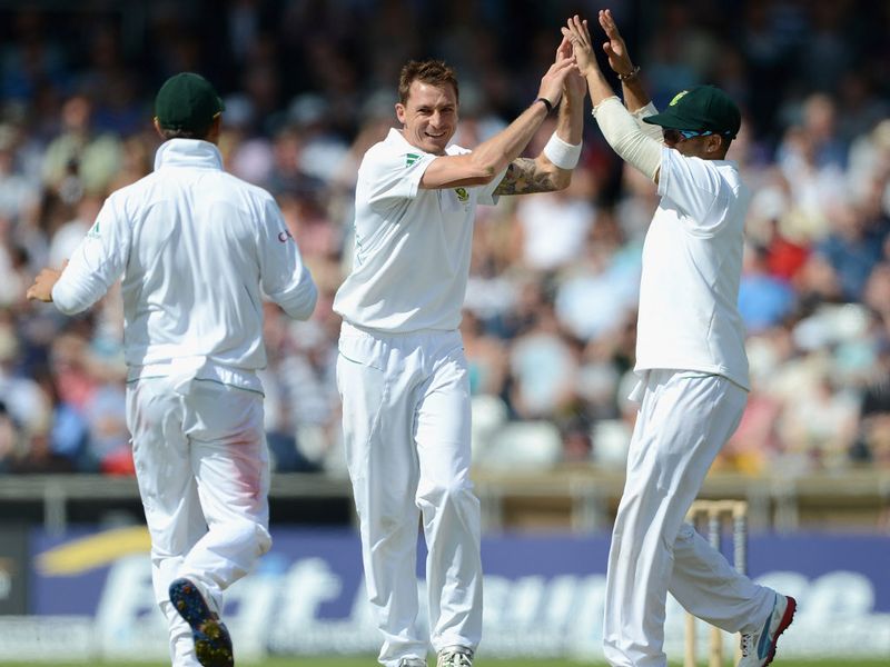 Steyn struck again to get rid of Jonathan Trott.