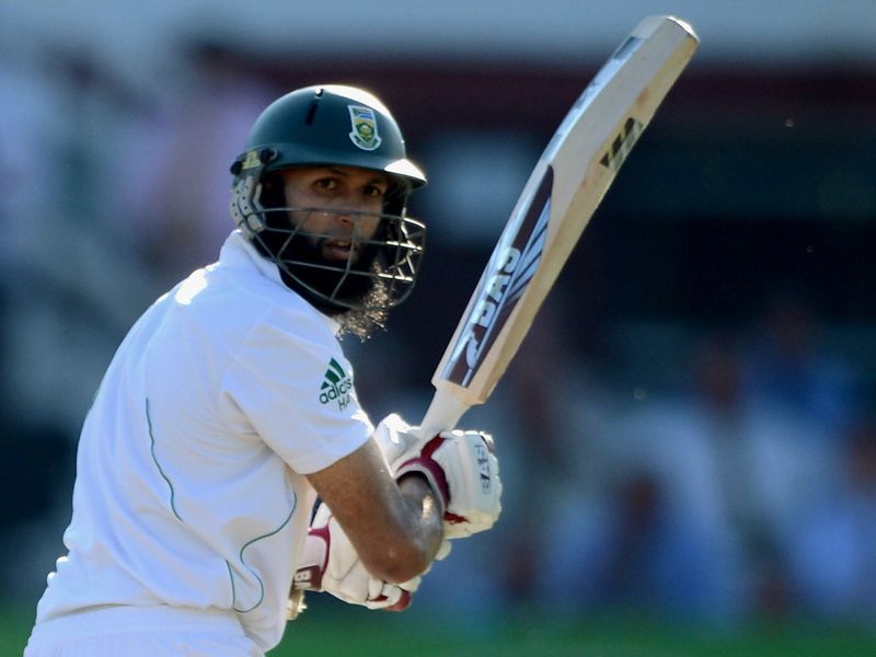 Amla finished the day on 57 not out.