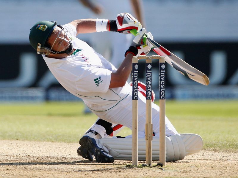 ...and then got Jacques Kallis caught behind before tea.