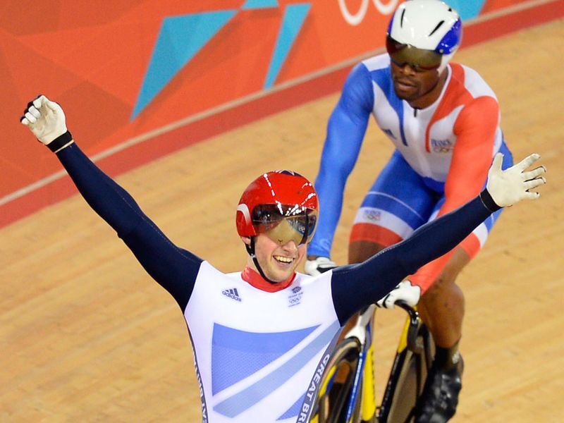 And there was more gold joy for Jason Kenny, who stormed to victory in the Men's sprint.