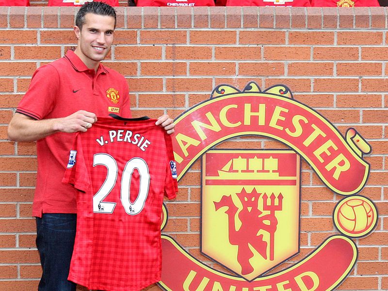 Van Persie beams at Old Trafford