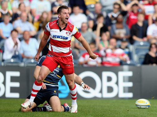 Henry Trinder: Comes in to partner Mike Tindall in the Gloucester midfield