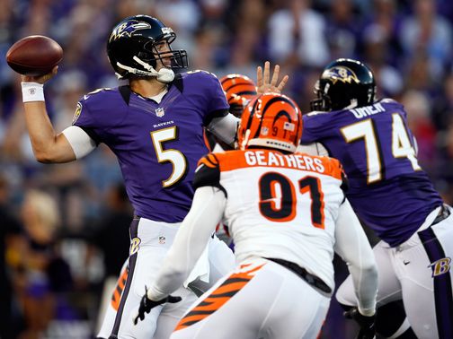 Joe Flacco: Star of the show for Baltimore