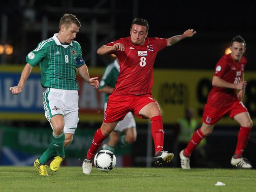 Steven Davis (left): Ready for Russia test