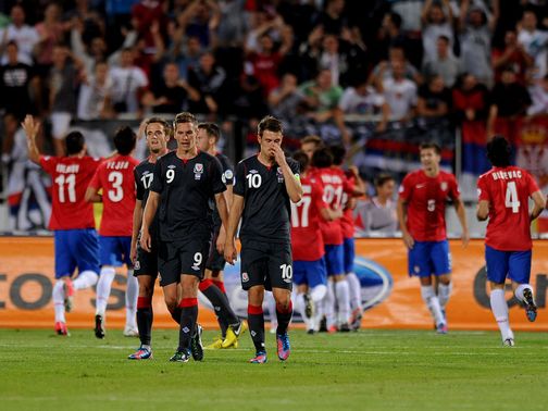 Wales were thrashed in Serbia
