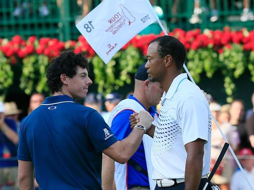 Rory McIlroy and Tiger Woods will face off on Wednesday