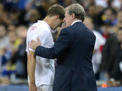 Gerrard was sent off in the closing stages