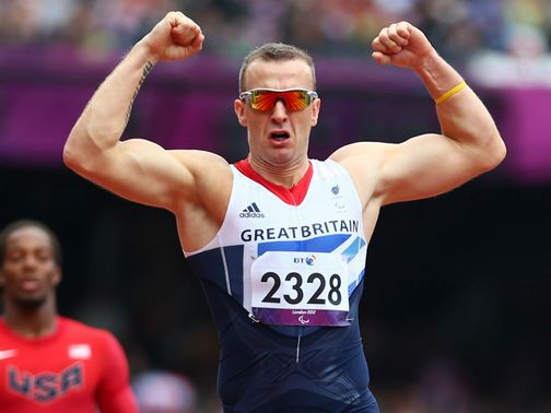 Richard Whitehead: Celebrates another remarkable achievement