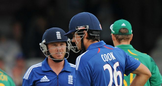 Ian Bell (left) and Alastair Cook in one-day action for England