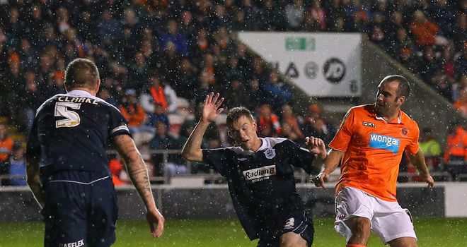 Taylor-Fletcher: Flicks home Blackpool's goal