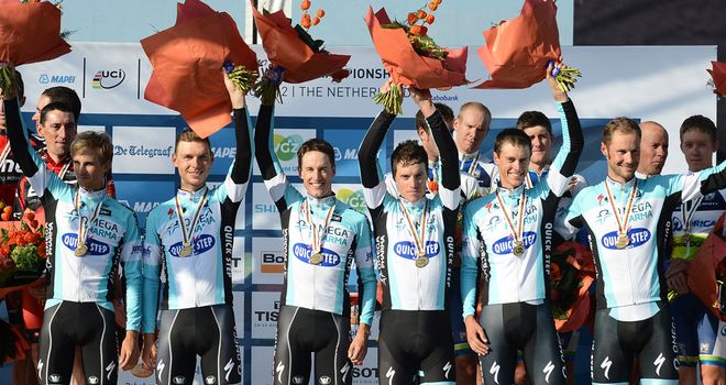 Omega Pharma-Quickstep: Held on to take the top spot in the team time trial