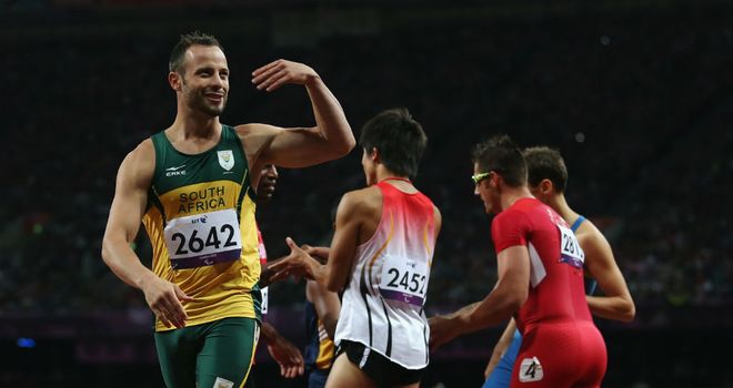 Oscar Pistorius: broke the world record with a time of 21.30 in the Men's 200m - T44 heats