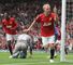 Paul Scholes: Manchester United veteran celebrates after scoring on his 700th appearance