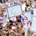 ...the young diver has plenty of admirers in the crowd today.