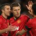 Carrick celebrates as the Old Trafford outfit lead after just seven minutes.
