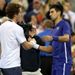 The Australian Open champion Djokovic congratulates his good friend Murray at the net after four hours and 54 minutes of gruelling action.