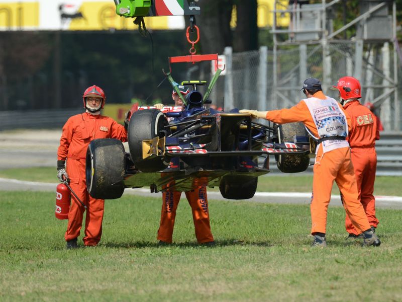 Jean-Eric Vergne arrived at turn one backwards