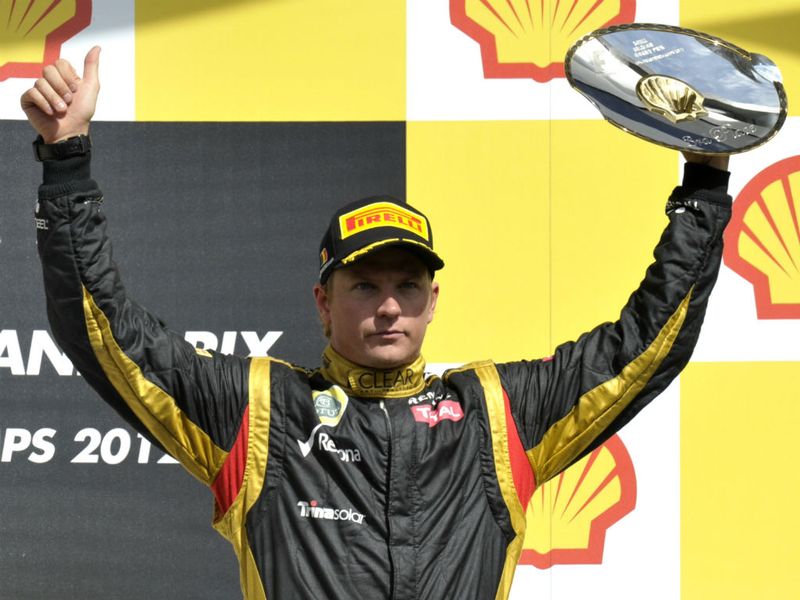 Kimi Raikkonen could only manage second