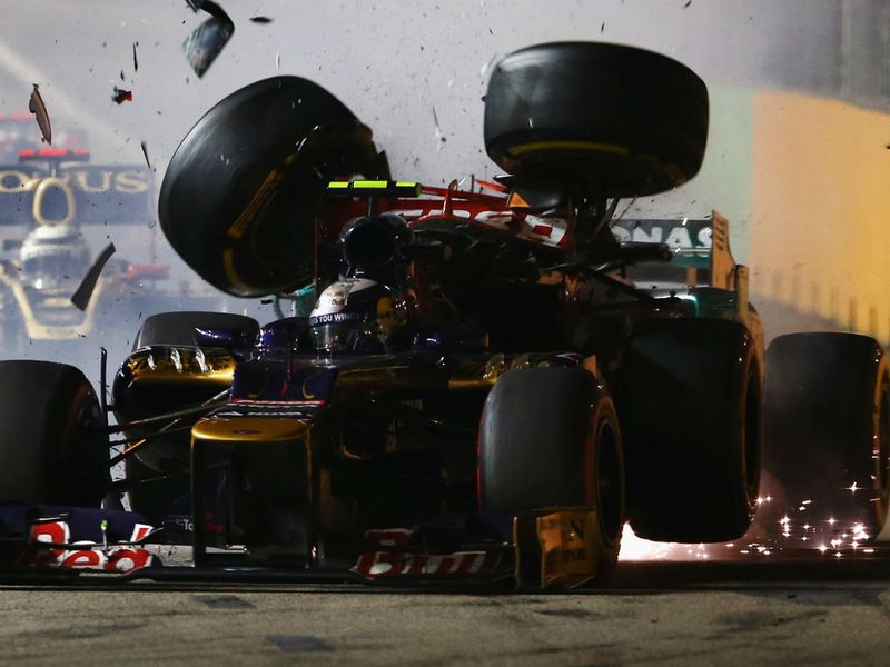 Schumacher was summoned to the stewards after the collision