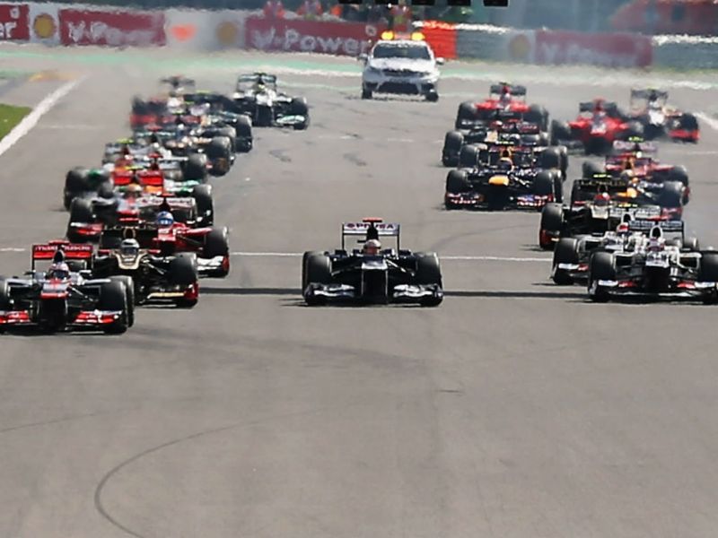 Maldonado was too quickly away at the start
