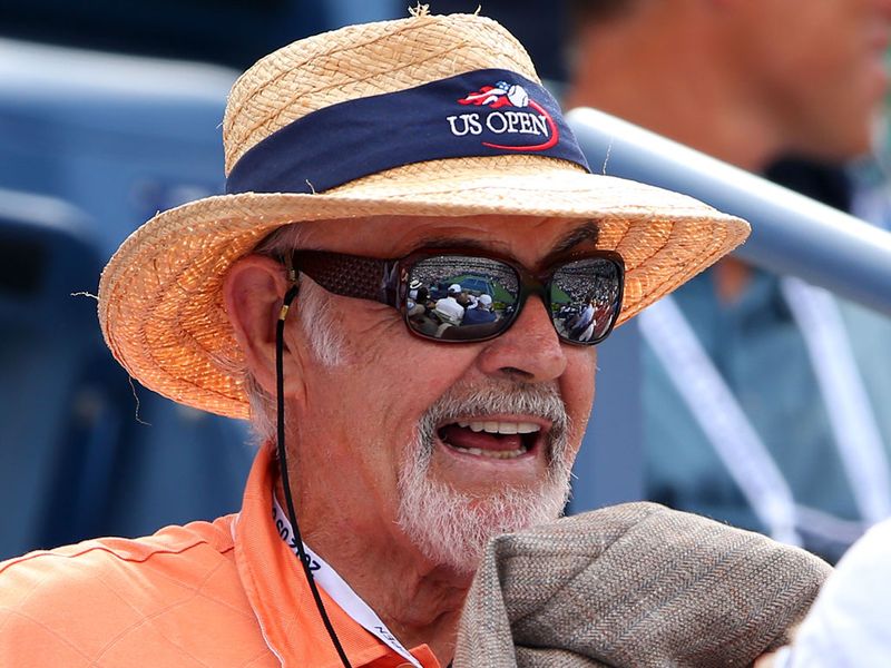 Murray was cheered on by actor Sir Sean Connery