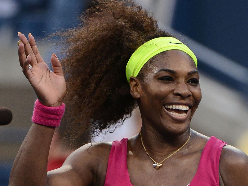The American celebrates her win