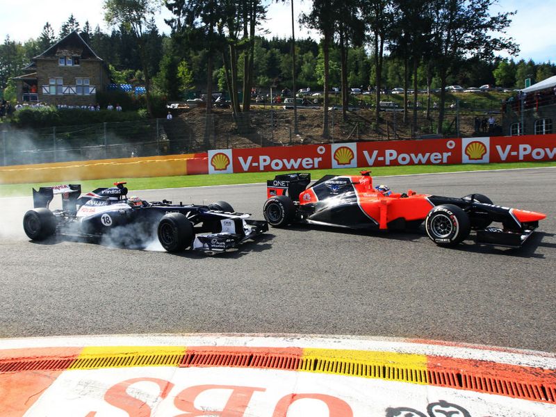 Glock battles with Maldonado
