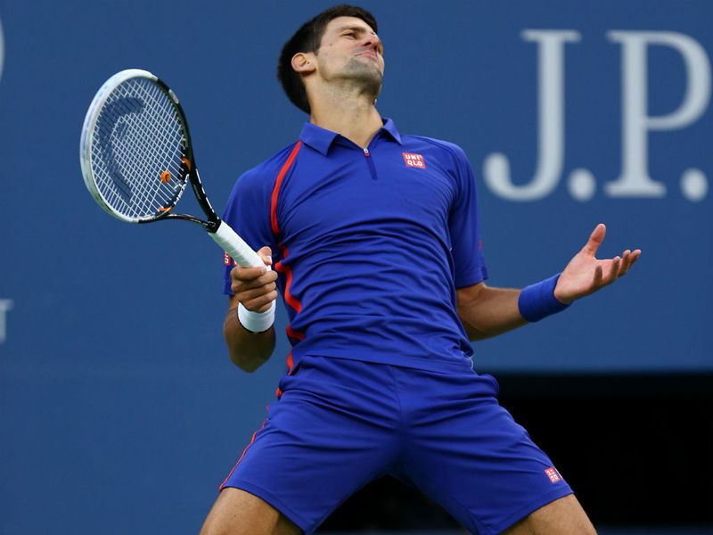 The reigning champion found himself on the back foot in the second set...