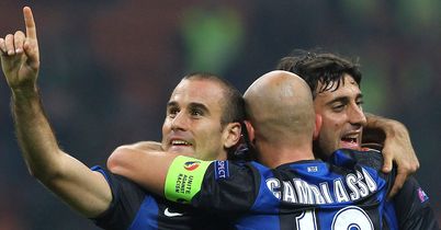 Rodrigo Palacio: On target as Inter drew 2-2 with Cagliari