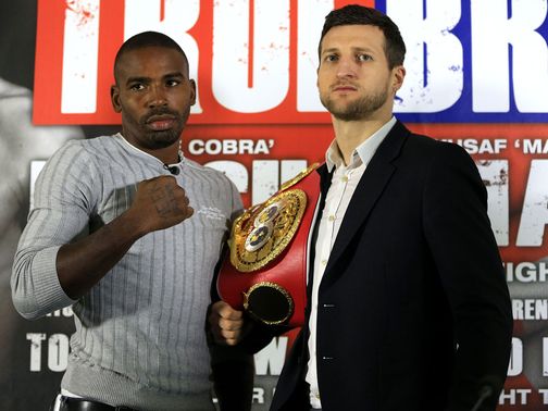 Yusaf Mack (l) has riled rival Carl Froch