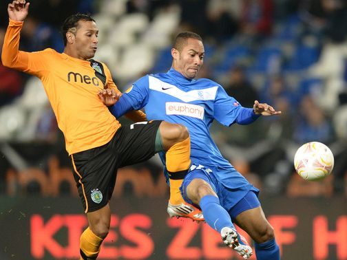 Sporting's Jeffren views with Jose Ferreira Nadson