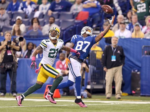 Reggie Wayne takes a spectacular one-handed catch