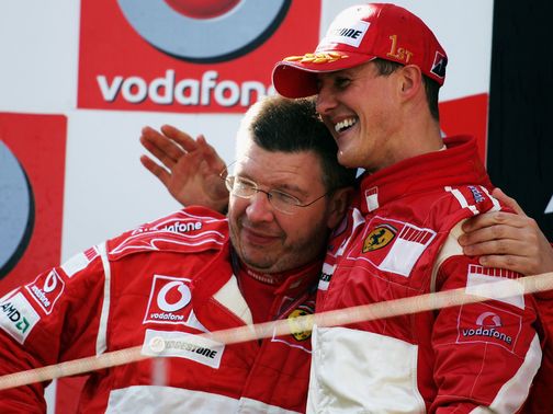 Brawn and Schumacher enjoyed lots of success at Ferrari.
