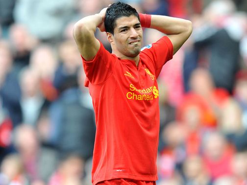 Luis Suarez: Went to ground against Stoke on Sunday