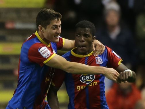 Wilfried Zaha scored two goals for Crystal Palace&nbsp;