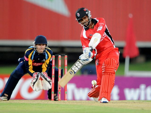 Denesh Ramdin in full flow for Trinidad & Tobago